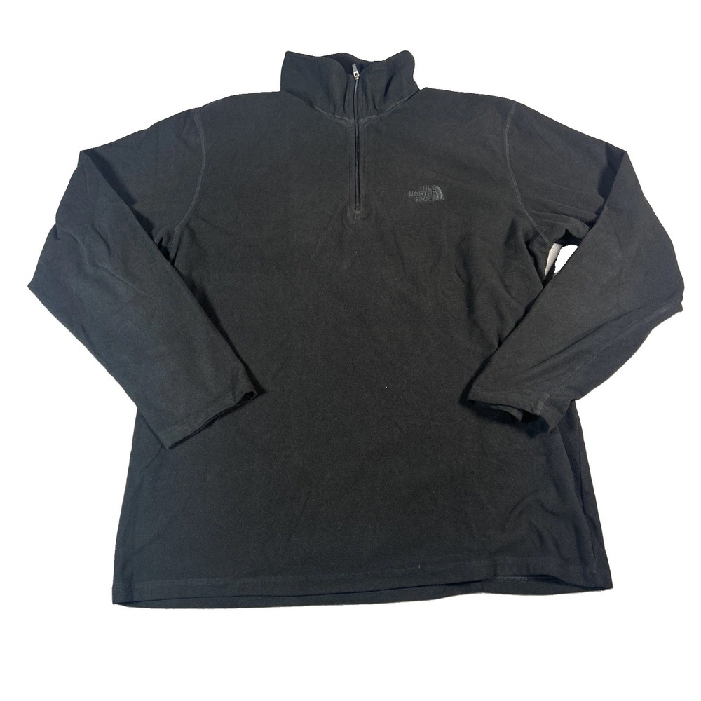 The North Face Men's Fleece 1/4 Zip Pullover Sweater Black L